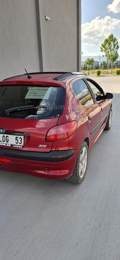 Sahibinden Peugeot 206 1.6 XT 2001 Model Çorum 255.000 km Kırmızı 7