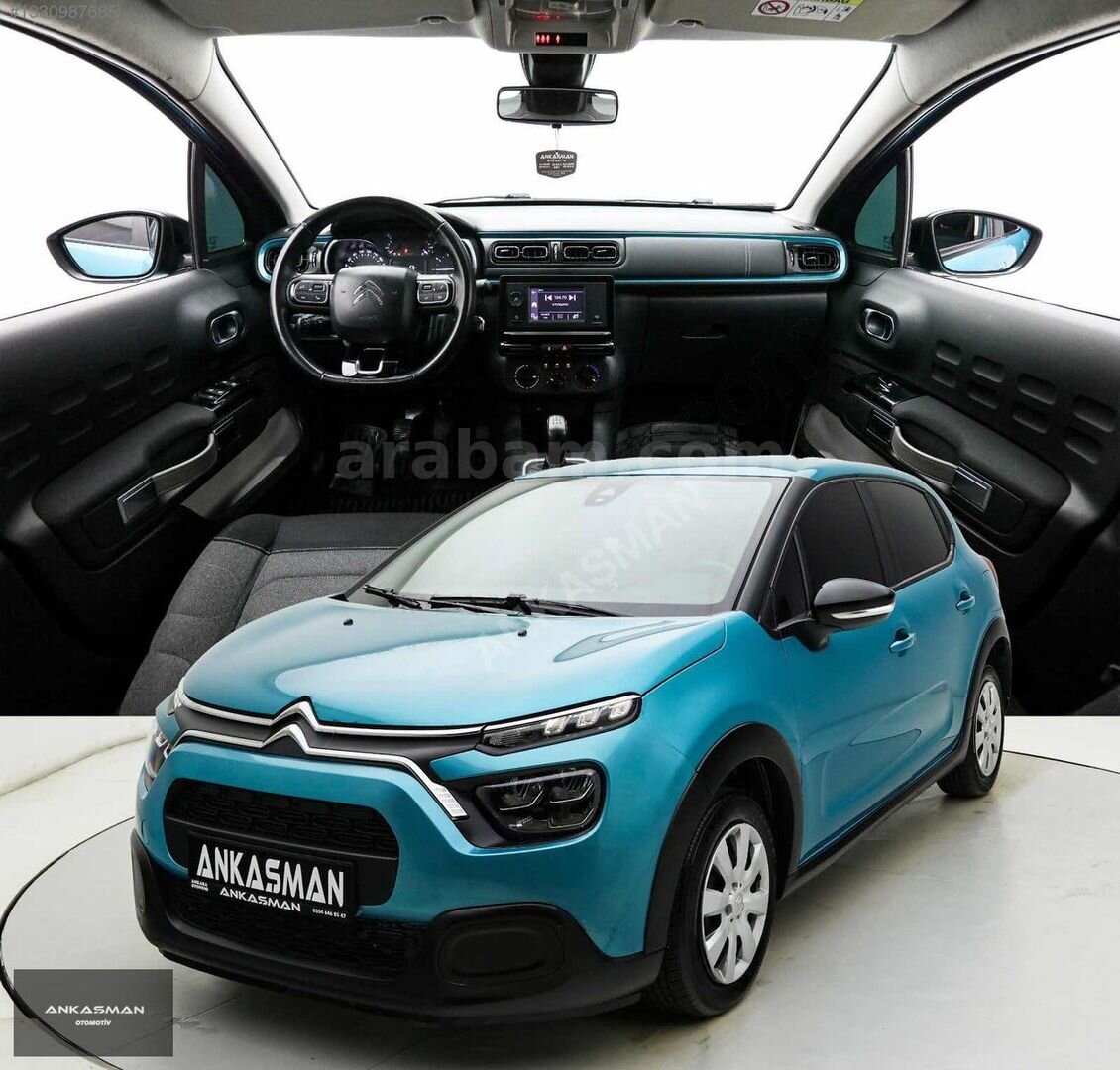 Galeriden Citroen C3 1.2 PureTech Feel 2020 Model Ankara 181.000 km Mavi 2