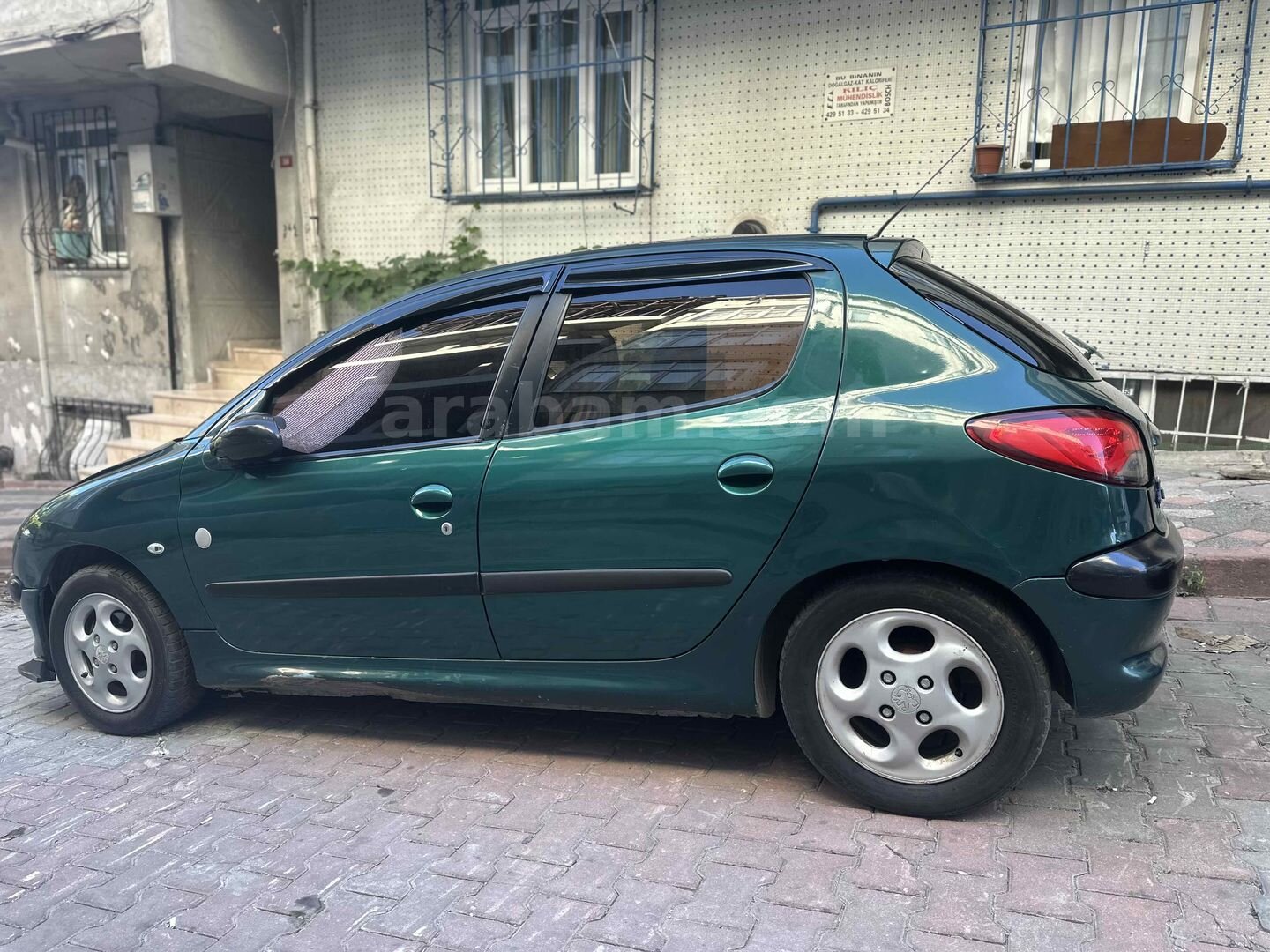 Sahibinden Peugeot 206 1.6 Roland Garros 2000 Model İstanbul 274.000 km Yeşil (metalik) 1