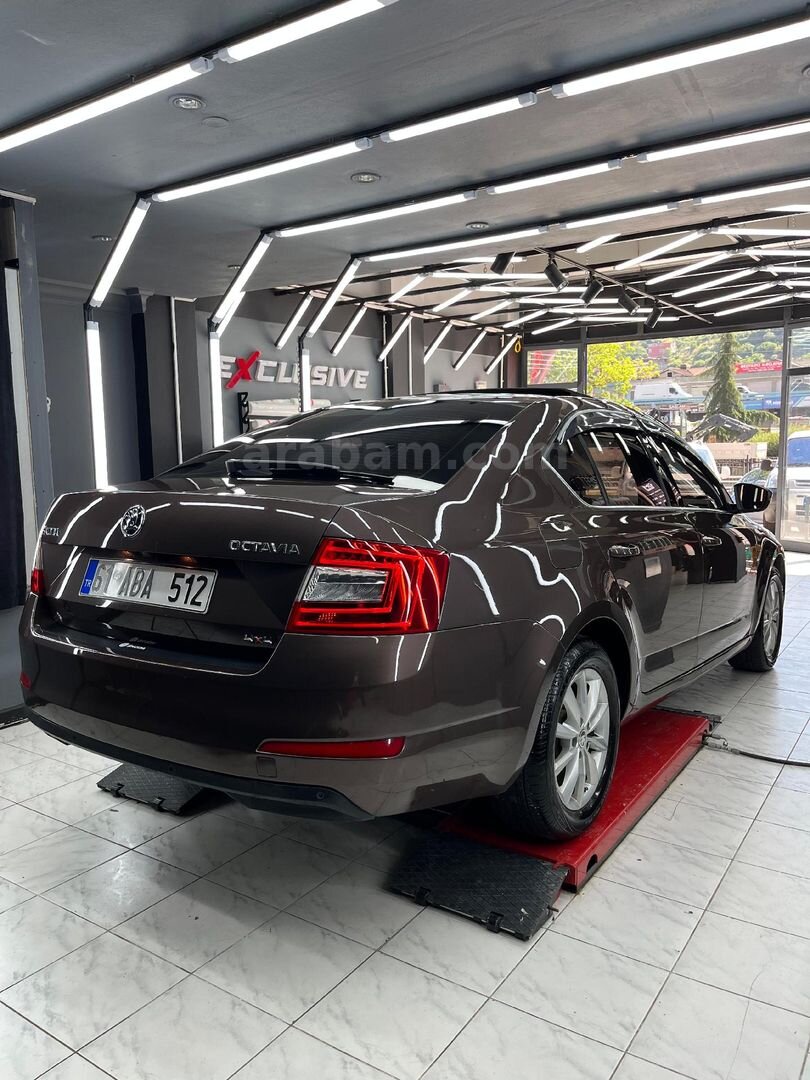 Sahibinden Skoda Octavia 1.6 TDI Elegance CR 2015 Model Trabzon 261.000 km Kahverengi 3