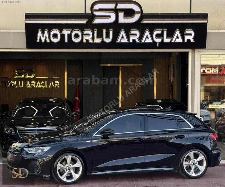 Galeriden Audi A3 Sportback 35 TFSI S-Line 2025 Model Ankara 34.000 km Siyah