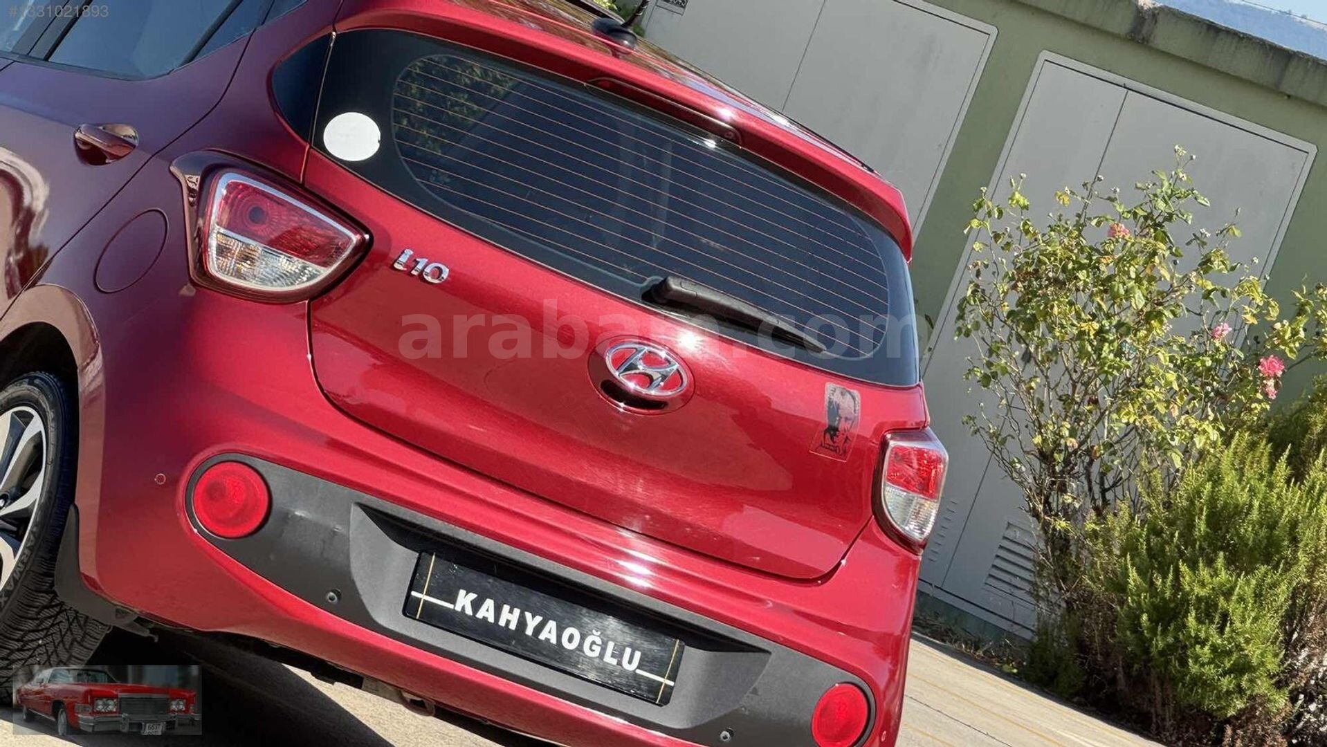Galeriden Hyundai i10 1.2 D-CVVT Elite 2017 Model Samsun 125.000 km Bordo 7