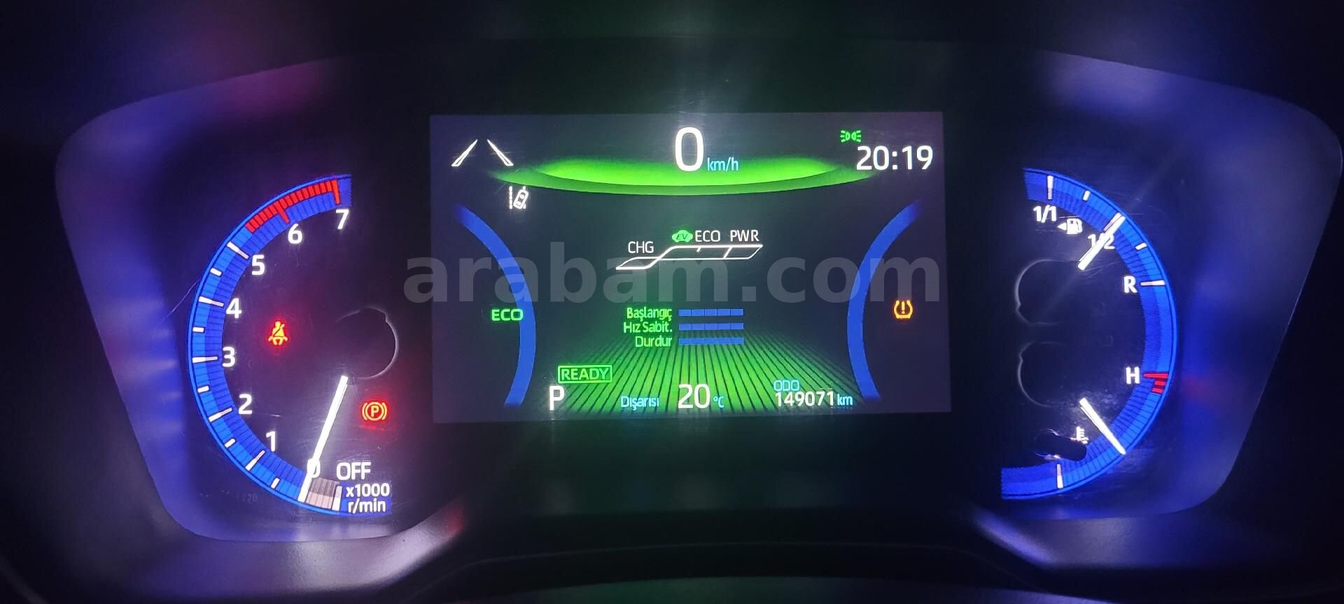 Sahibinden Toyota Corolla 1.8 Hybrid Flame X-Pack 2019 Model Kayseri 149.000 km Mavi 5