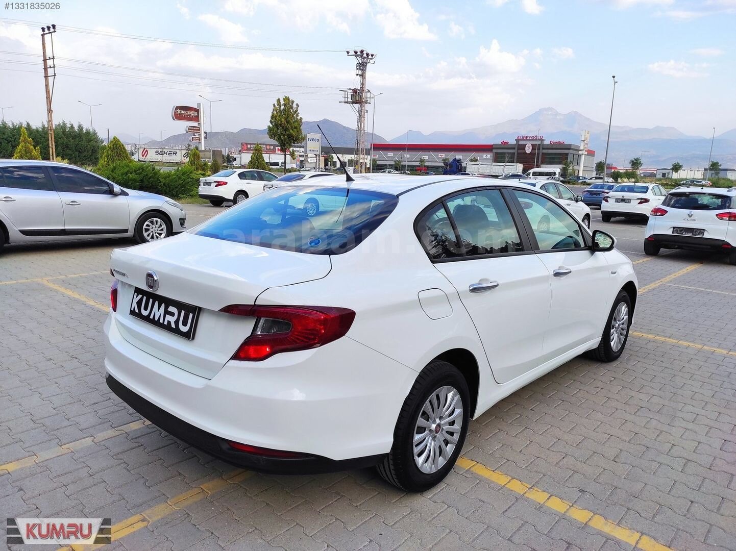 Galeriden Fiat Egea 1.3 Multijet Easy 2022 Model Kayseri 93.000 km Beyaz 6