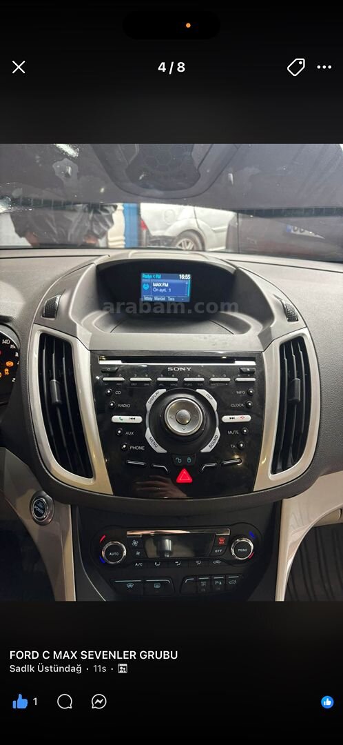 Sahibinden Ford C-Max 1.6 TDCi Titanium X 2013 Model Adana 166.000 km Beyaz 6