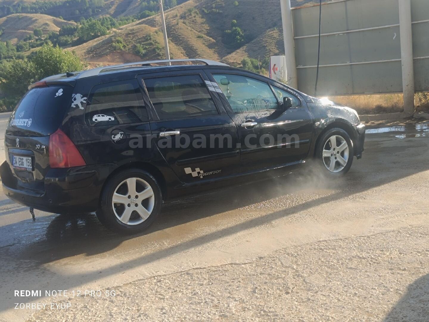 Sahibinden Peugeot 307 1.6 Profil 2004 Model Bitlis 400.000 km Siyah 2