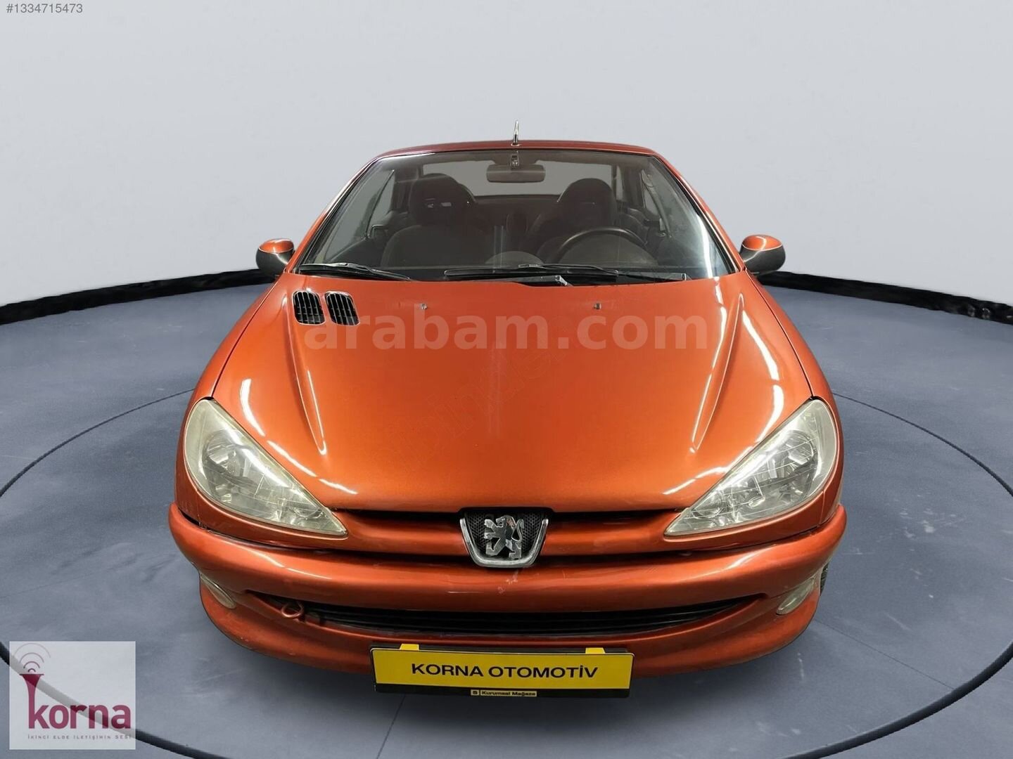 Galeriden Peugeot 206 1.6 CC 2002 Model İzmir 252.200 km Turuncu 2