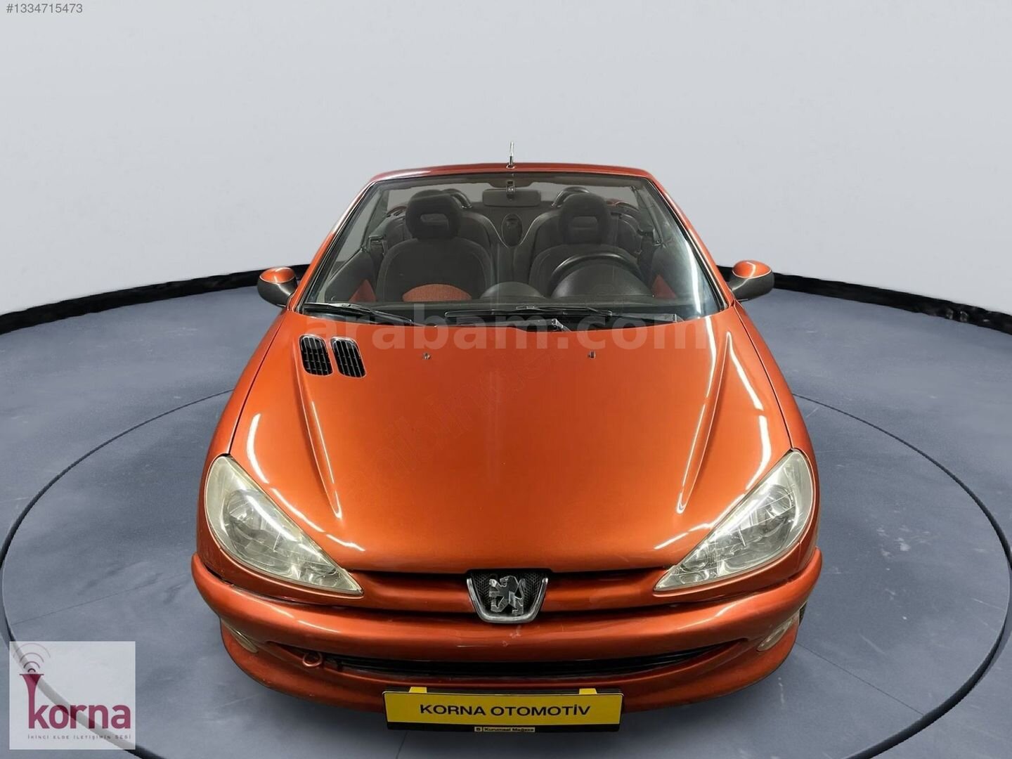 Galeriden Peugeot 206 1.6 CC 2002 Model İzmir 252.200 km Turuncu 3