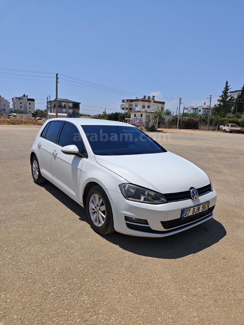 Sahibinden Volkswagen Golf 1.6 TDi BlueMotion Midline Plus 2014 Model Antalya 284.000 km Beyaz 2