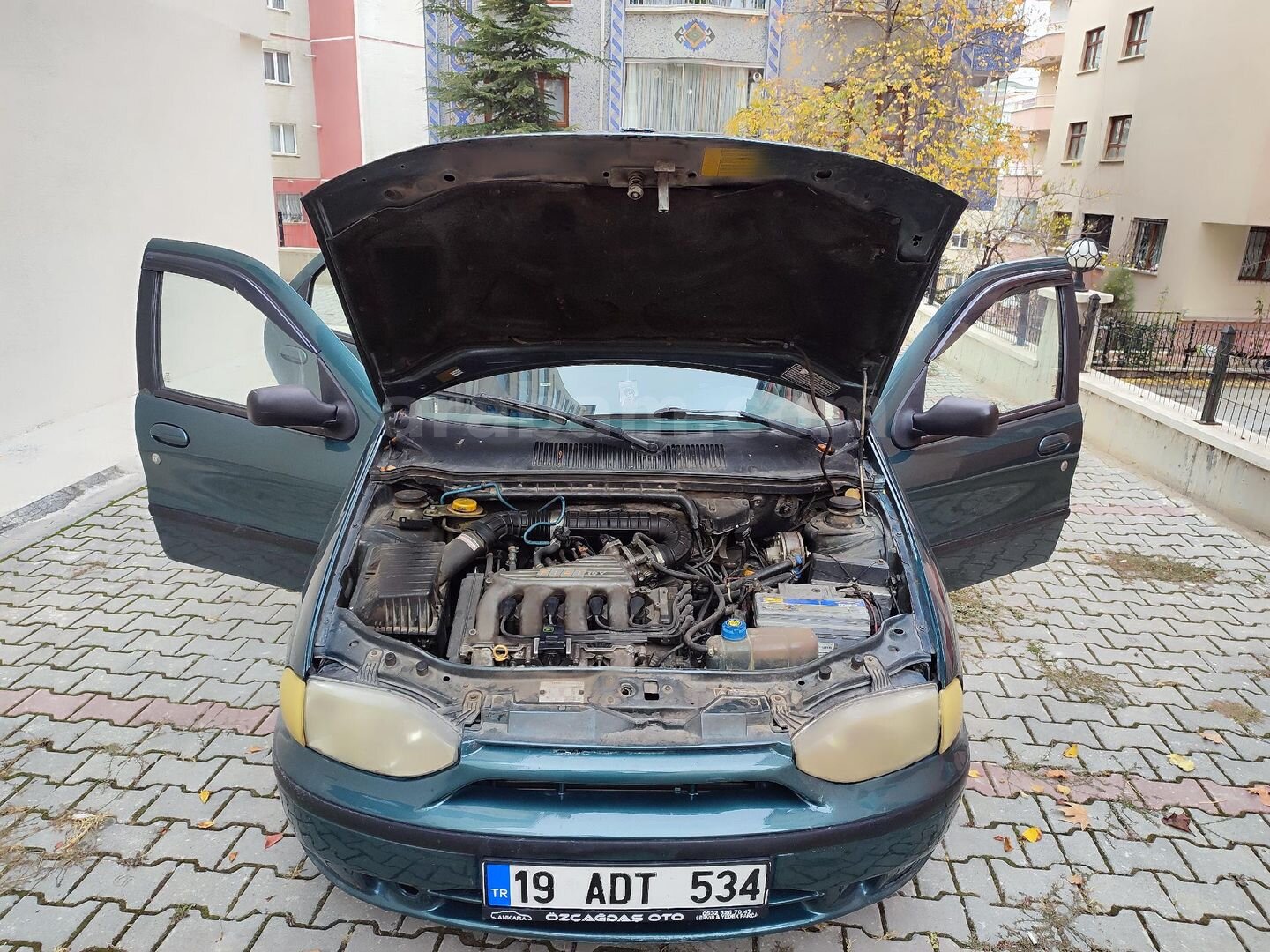 Sahibinden Fiat Palio 1.6 HL 1999 Model Ankara 343.000 km Yeşil (metalik) 7