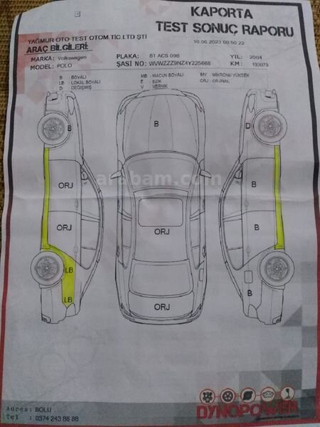 Sahibinden Volkswagen Polo 1.4 Basicline 2004 Model Eskişehir 210.000 km Beyaz