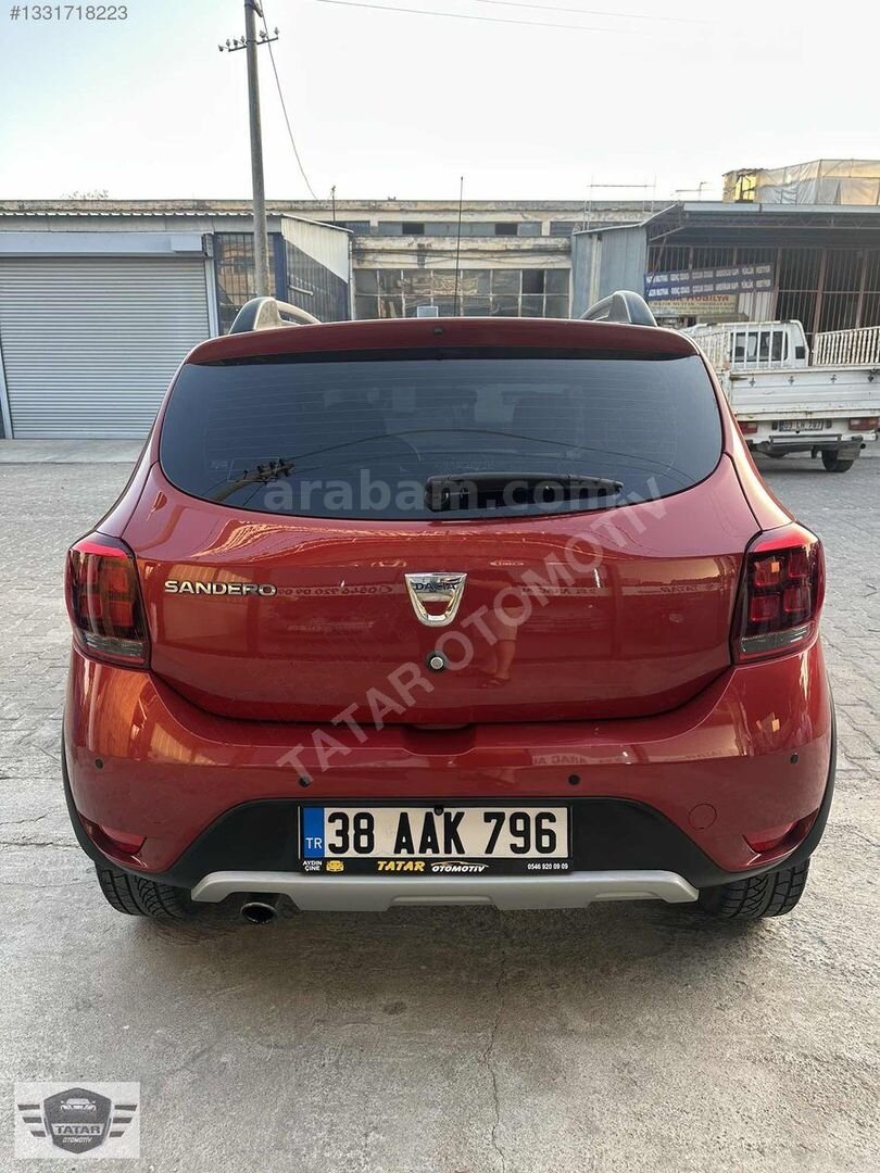 Galeriden Dacia Sandero 0.9 TCe Stepway 2018 Model Aydın 65.000 km Kırmızı 4