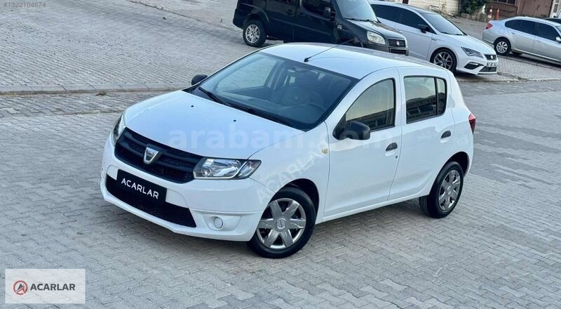 2013 DACİA SANDERO 1.2 AMBİANCE 75 HP GENİŞ EKRAN 229.000 KM'de