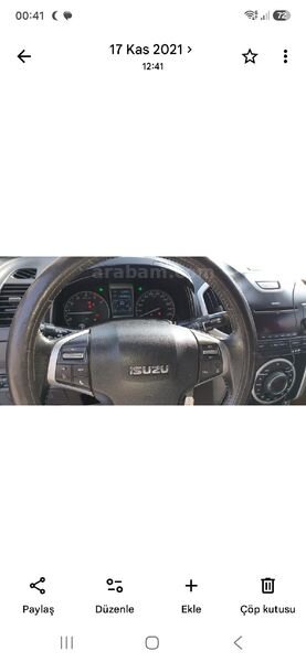 Sahibinden Isuzu D-Max 2.5 4x4 V-Cross 2013 Model İzmir 177.777 km Beyaz