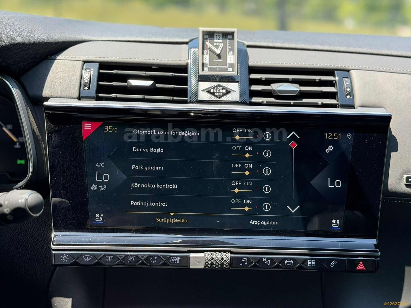2019 DS7 1.5 BLUEHDI OPERA HATASIZ BOYASZ CAMTVN/HAFIZA/76.000km 2