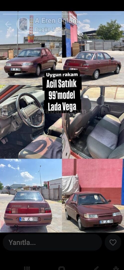 Sahibinden Lada Vega 1.5 1999 Model hyundai getz,era ile takas olur tam otomatik olacak 1