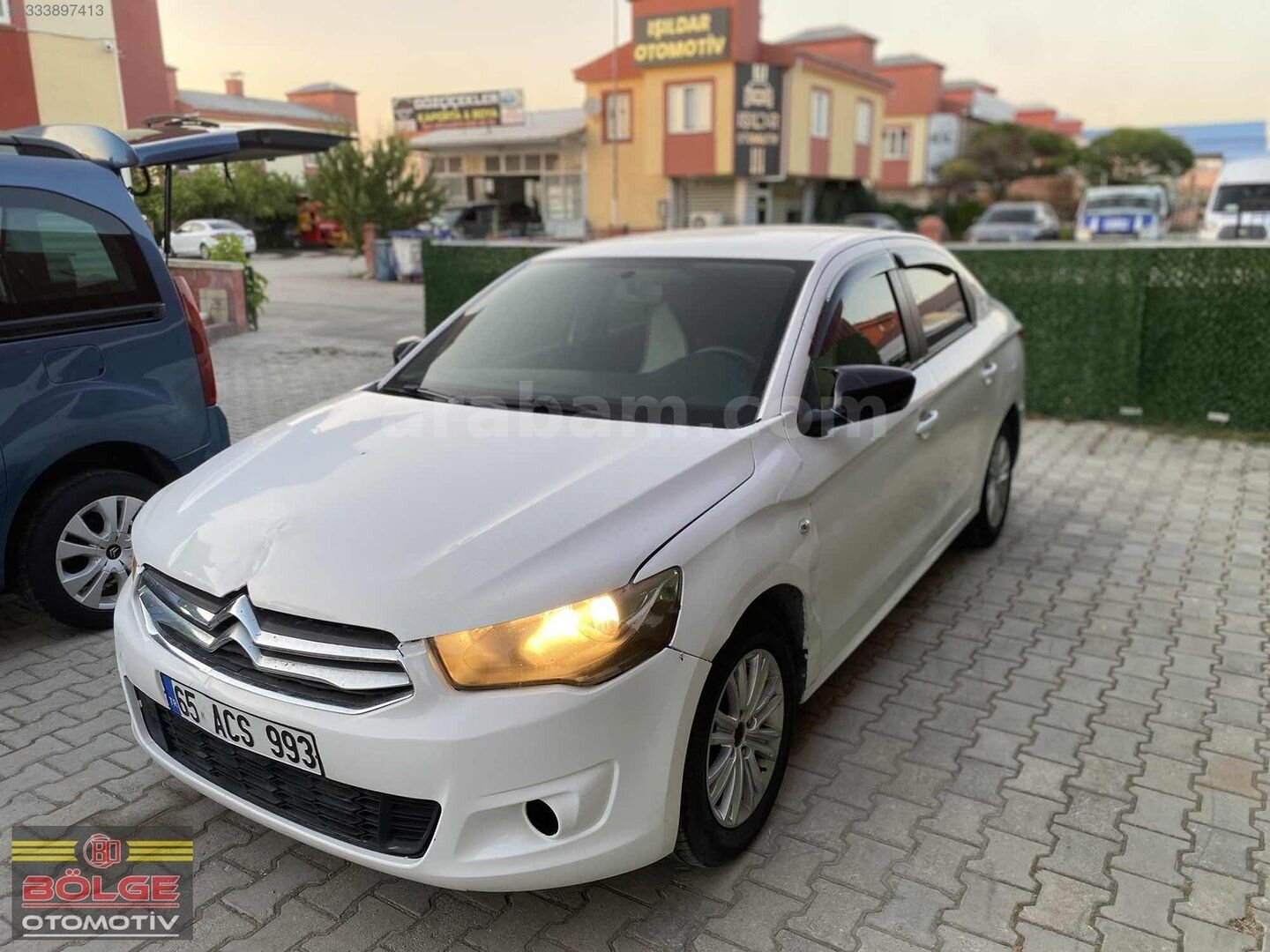 Galeriden Citroen C-Elysée 1.6 HDi Attraction 2015 Model Van 305.000 km Beyaz 2