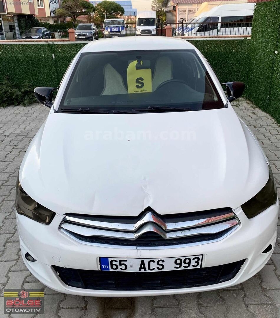 Galeriden Citroen C-Elysée 1.6 HDi Attraction 2015 Model Van 305.000 km Beyaz 5