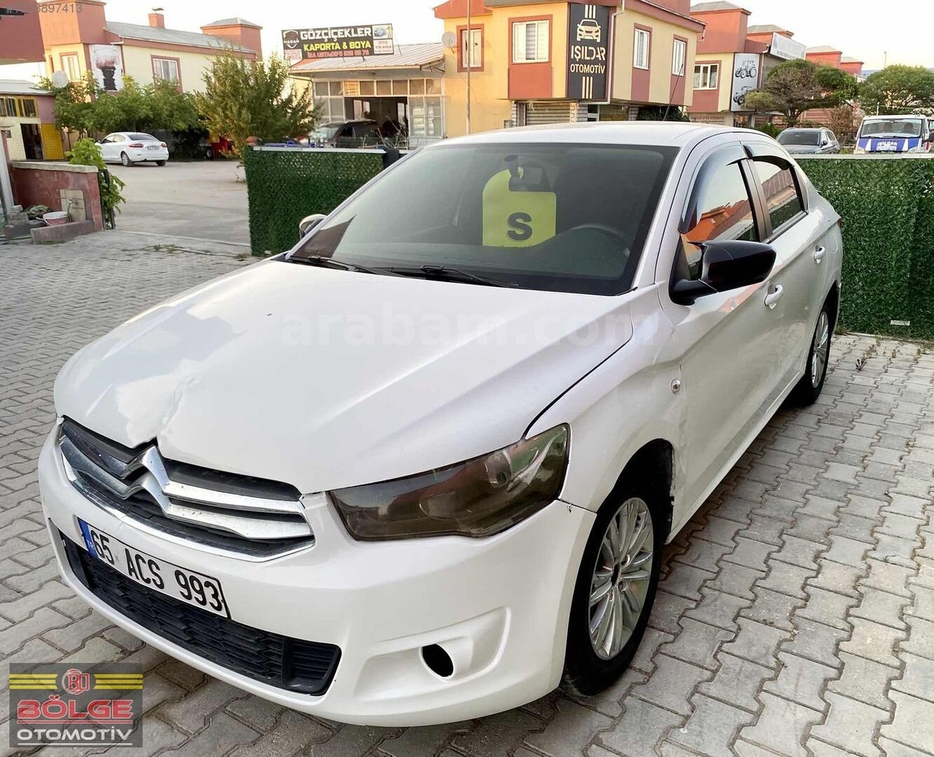 Galeriden Citroen C-Elysée 1.6 HDi Attraction 2015 Model Van 305.000 km Beyaz 4