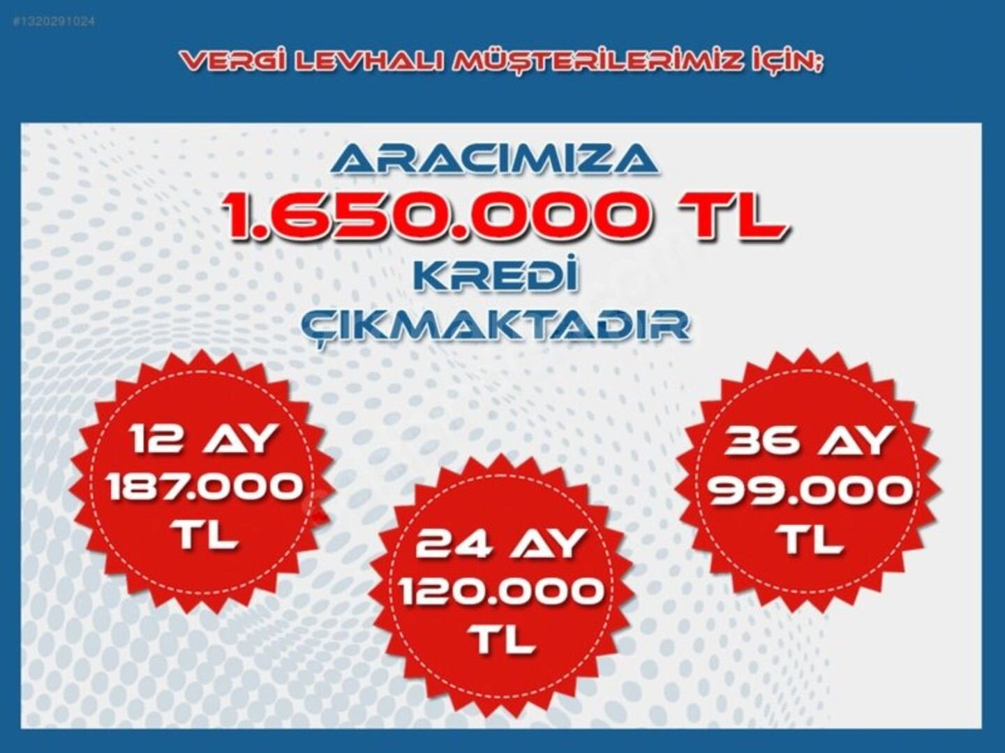 2021 HATASIZ AYARINDA SANRUF+ TÜM KK 12 TAKSİT 1.650.000 TL KRD 2