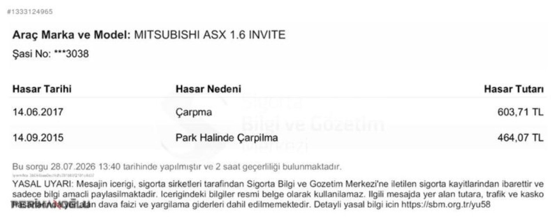 2014 MITSUBISHI ASX LPG'Lİ 131,000 KM BEYAZ GERİ GÖRÜŞ+HIZ SBTLM 6
