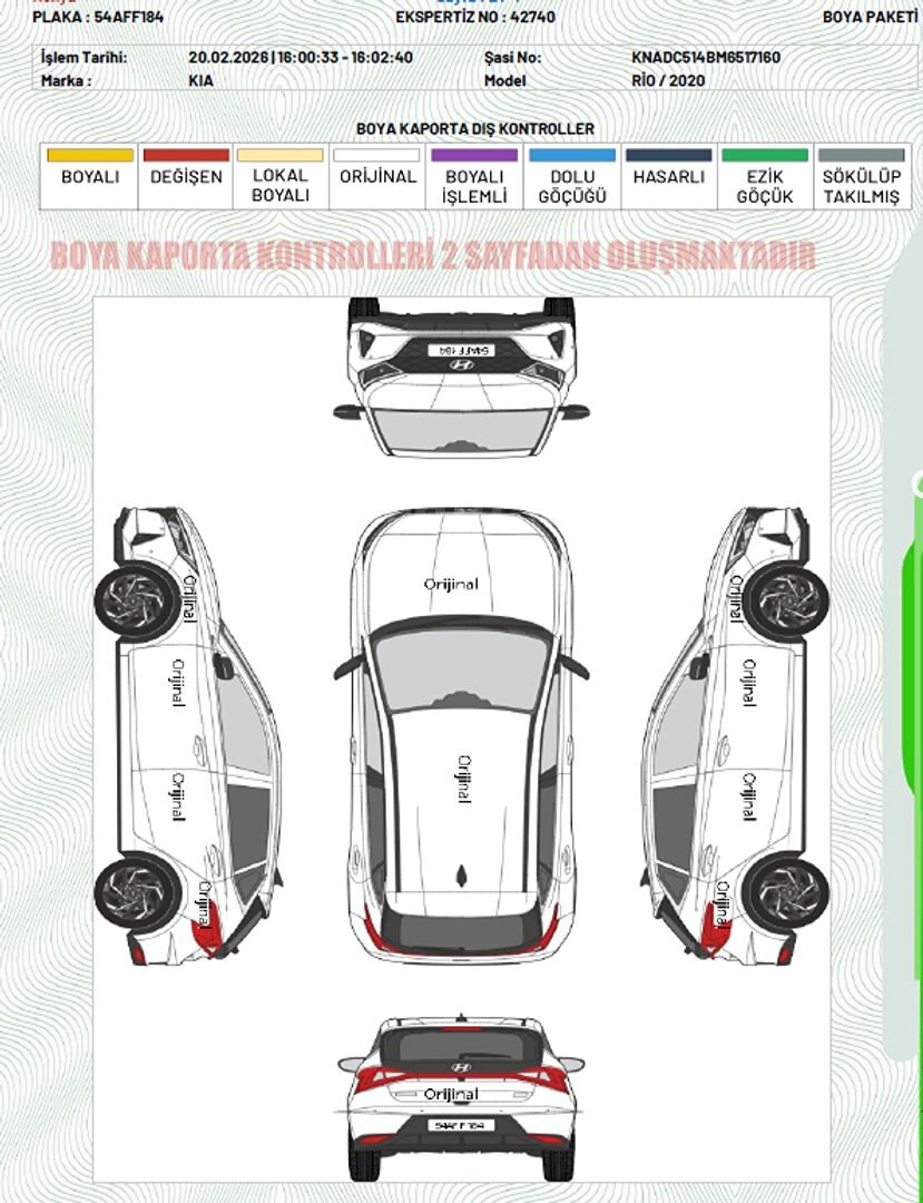 HATASIZ BOYASIZ DEĞİŞENSİZ HASAR KAYITSIZ SUNRUFF+KOLTUK ISITMA+OTOMATİK PARK 2