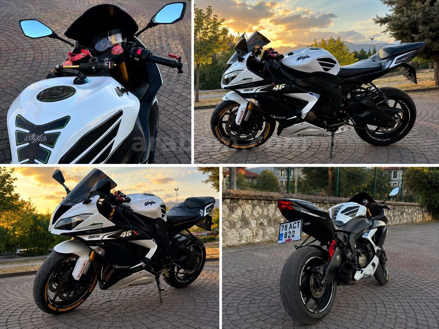 Sahibinden Kawasaki Ninja ZX 6R 2013 Model Karabük 62.000 km Beyaz