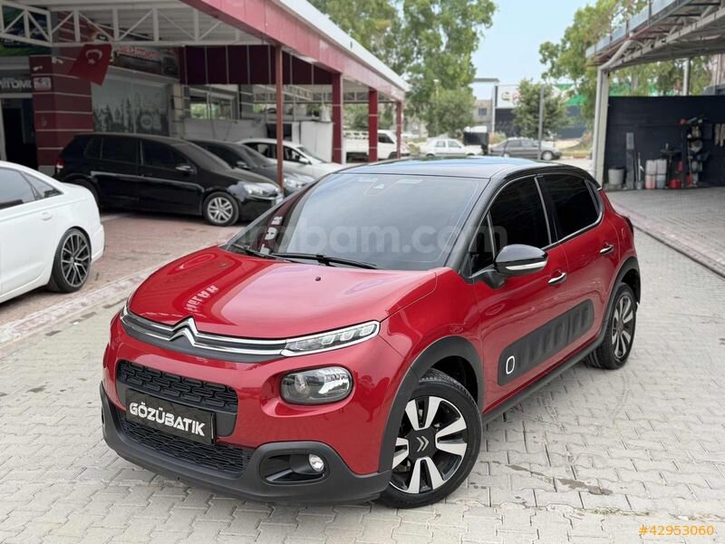Galeriden Citroen C3 1.2 PureTech Shine 2019 Model Adana 130.000 km Kırmızı