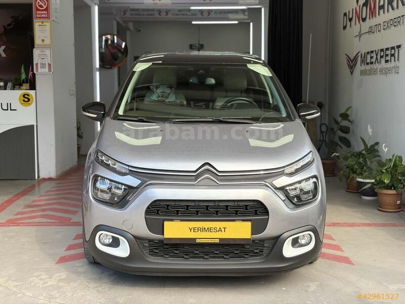 Galeriden Citroen C3 1.2 PureTech Shine 2023 Model Ordu 53.000 km Gri