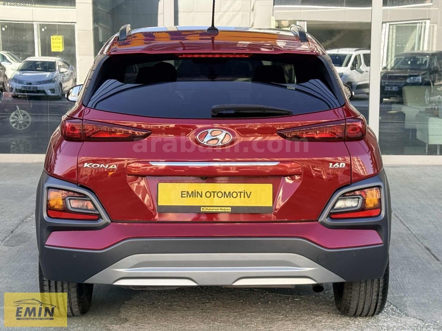 Galeriden Hyundai Kona 1.6 CRDI Elite Smart 2020 Model Ankara 96.000 km Kırmızı 4