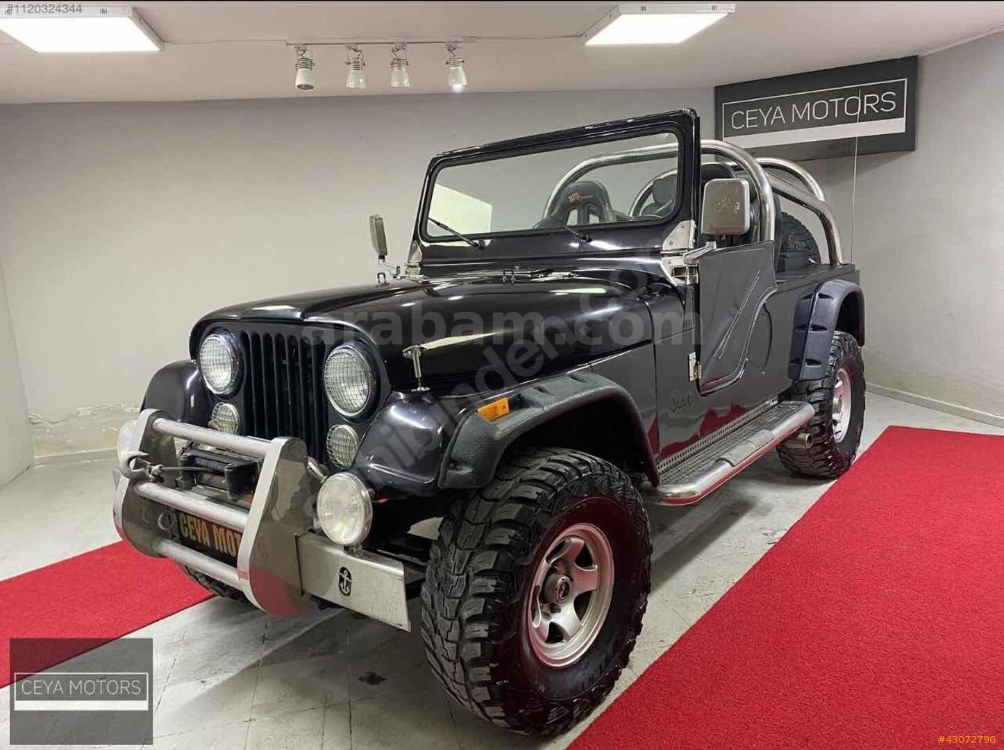 Galeriden Jeep CJ CJ-6 1980 Model İzmir 73.500 km Siyah 2