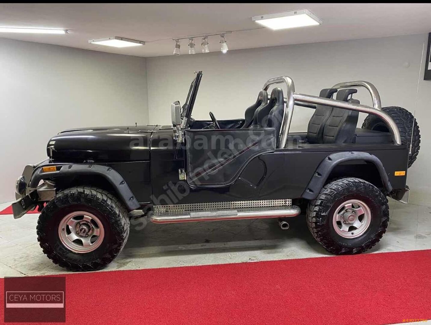 Galeriden Jeep CJ CJ-6 1980 Model İzmir 73.500 km Siyah 3