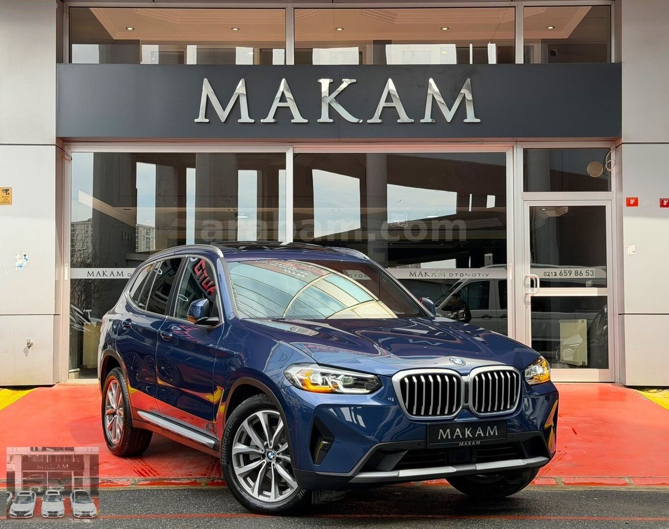 MAKAM'da 2024BmwX3 Xline/Hafıza/Isıtma/Navi/Taba/E.Bagaj/Boyasız 1