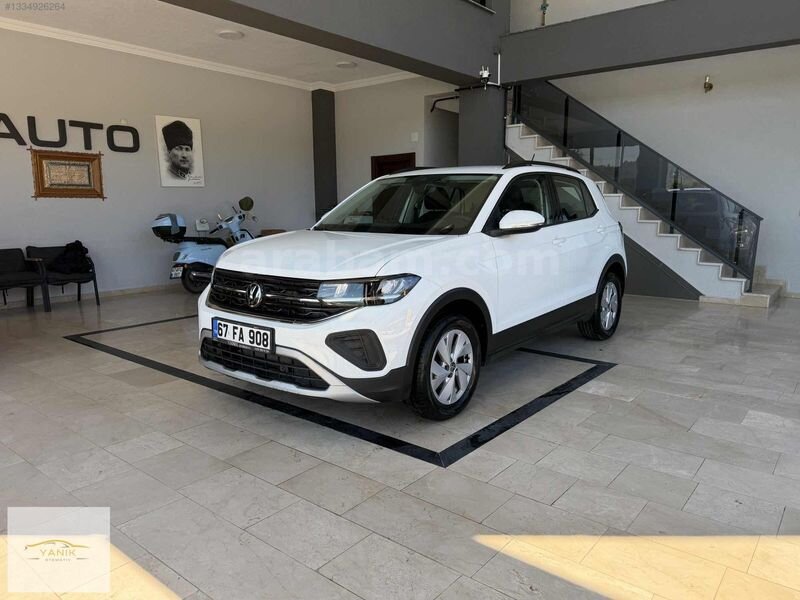Galeriden Volkswagen T-Cross 1.0 TSI Life 2025 Model Zonguldak 6.001 km Beyaz