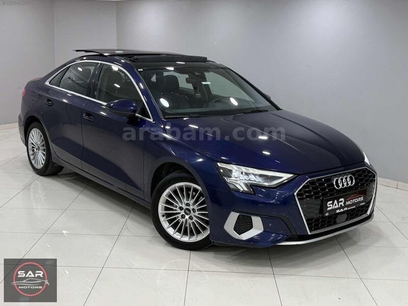2024 ÇIKIŞ* 87.000 KM/ AUDİ A3 SEDAN 35 TFSI CAM TAVAN /LACİVERT