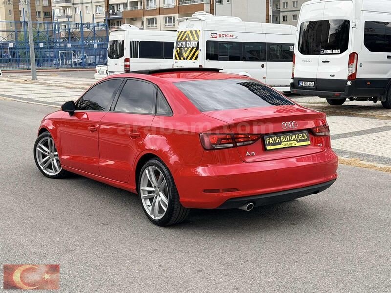 2015 MODEL 93.000 KM'de CAM TAVAN'lı KIRMIZI BOL EKSTRALI A3 4
