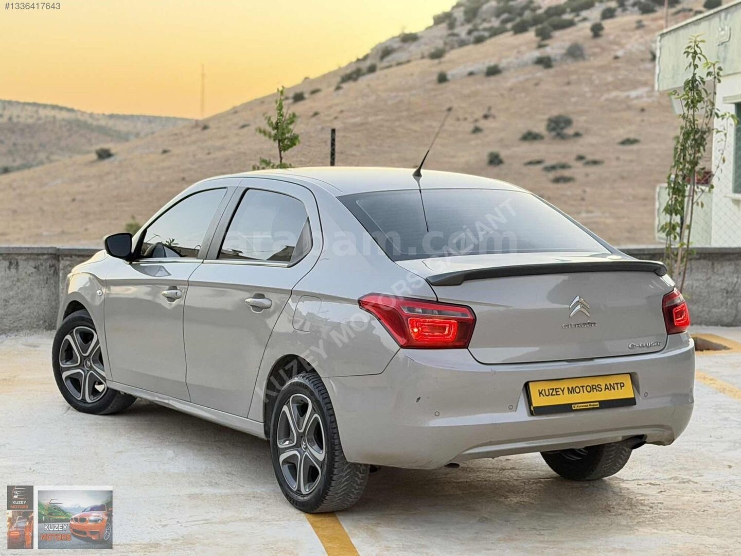 Galeriden Citroen C-Elysée 1.5 BlueHDI Shine 2020 Model Gaziantep 265.000 km Gri 2