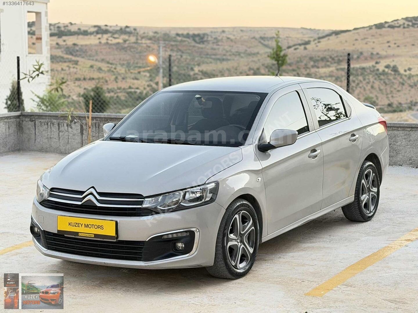 Galeriden Citroen C-Elysée 1.5 BlueHDI Shine 2020 Model Gaziantep 265.000 km Gri 1