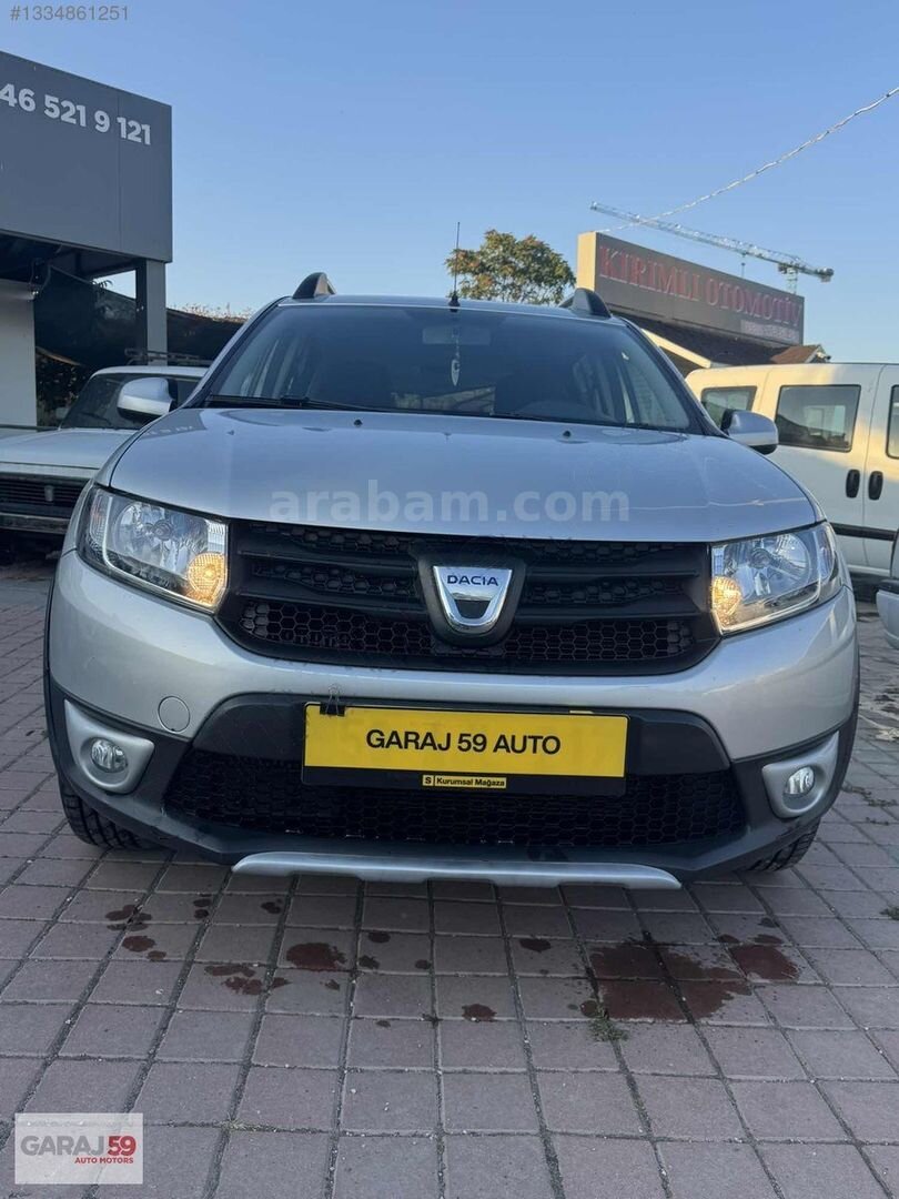 Galeriden Dacia Sandero 1.5 dCi Stepway 2015 Model Tekirdağ 137.000 km Gri 2