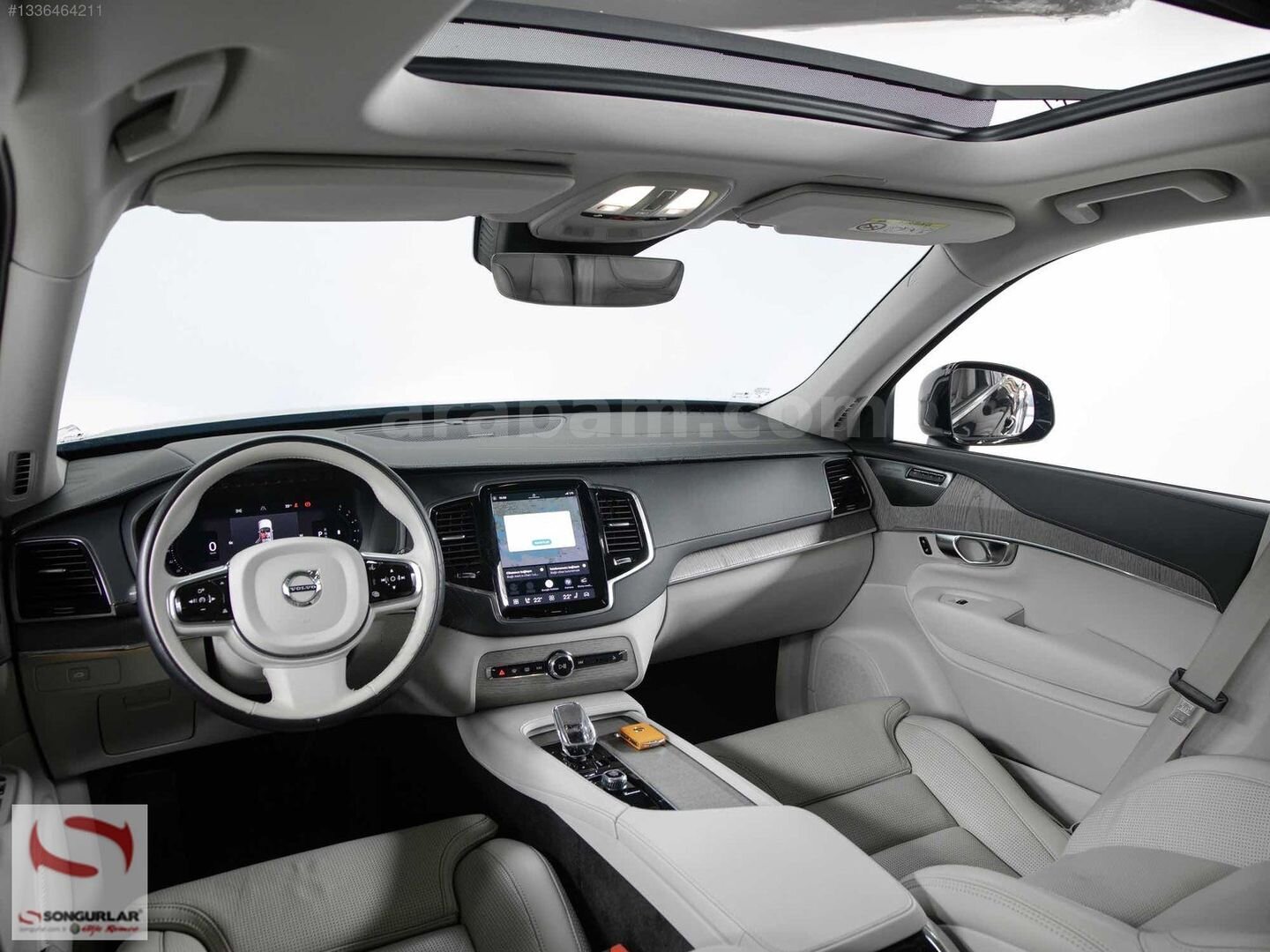 SONGURLAR-2022 YENİ XC90 DİZEL+HYBRİT SİYAH GRİ BOYASIZ 85KM 5
