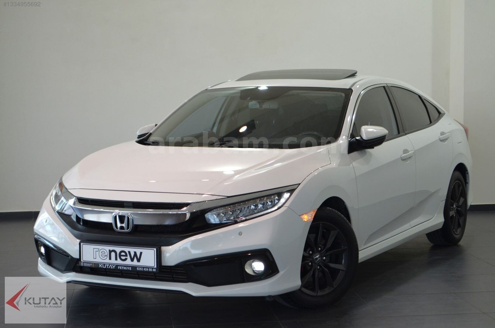 KUTAY FETHİYE'DEN 2021 HONDA CİVİC 1.5 TURBO 182 HP + NAVİGASYON 6