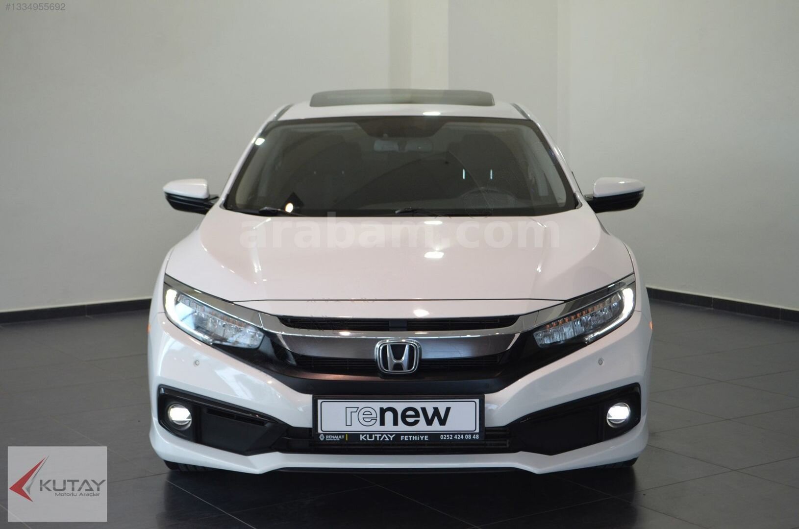 KUTAY FETHİYE'DEN 2021 HONDA CİVİC 1.5 TURBO 182 HP + NAVİGASYON 2