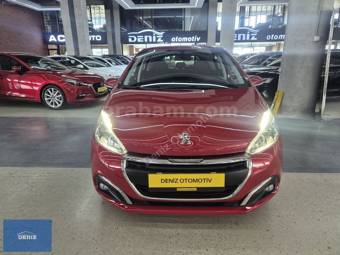 Galeriden Peugeot 208 1.6 BlueHDi Active 2017 Model Ankara 126.000 km Kırmızı 2