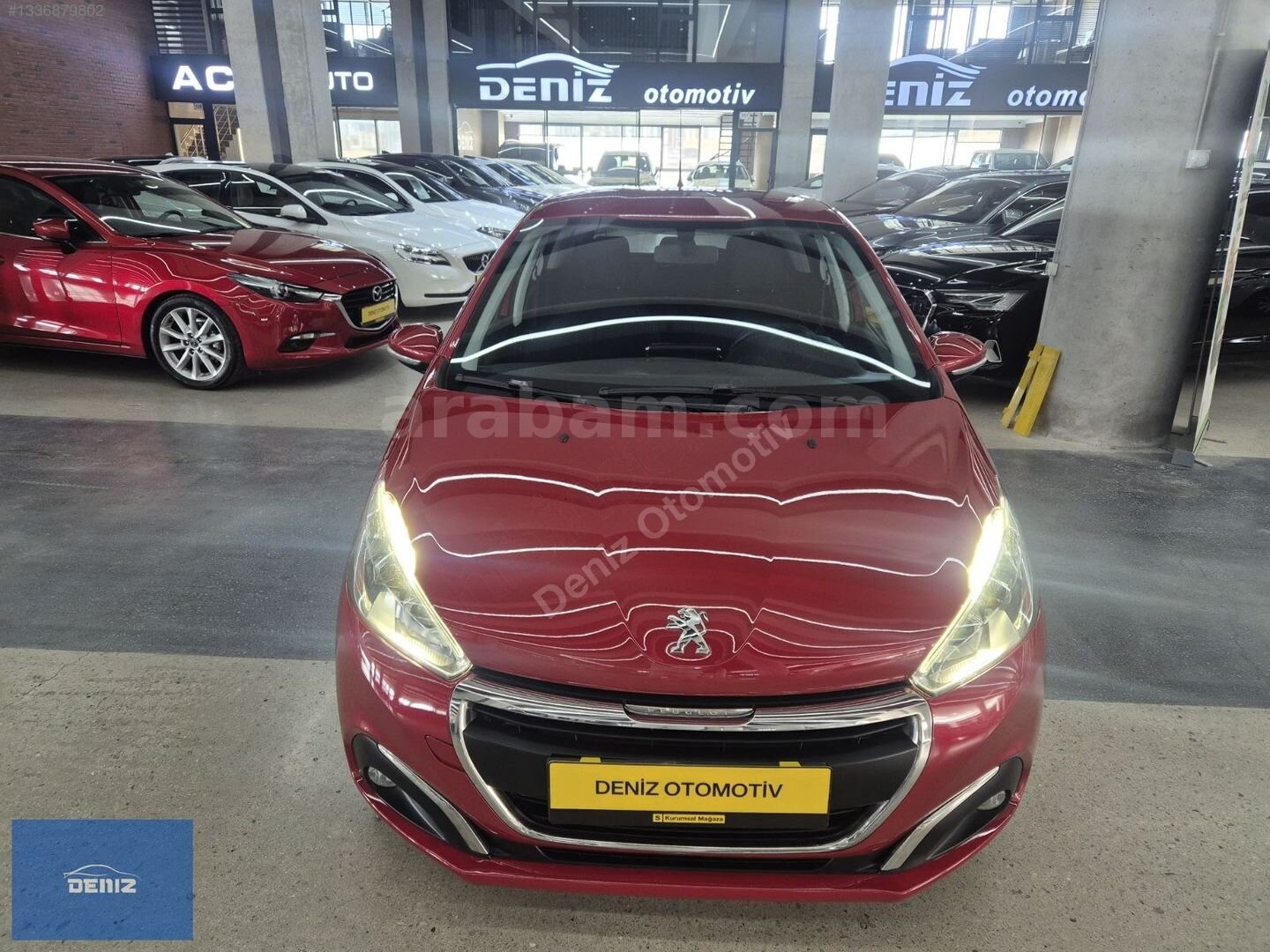 Galeriden Peugeot 208 1.6 BlueHDi Active 2017 Model Ankara 126.000 km Kırmızı 1