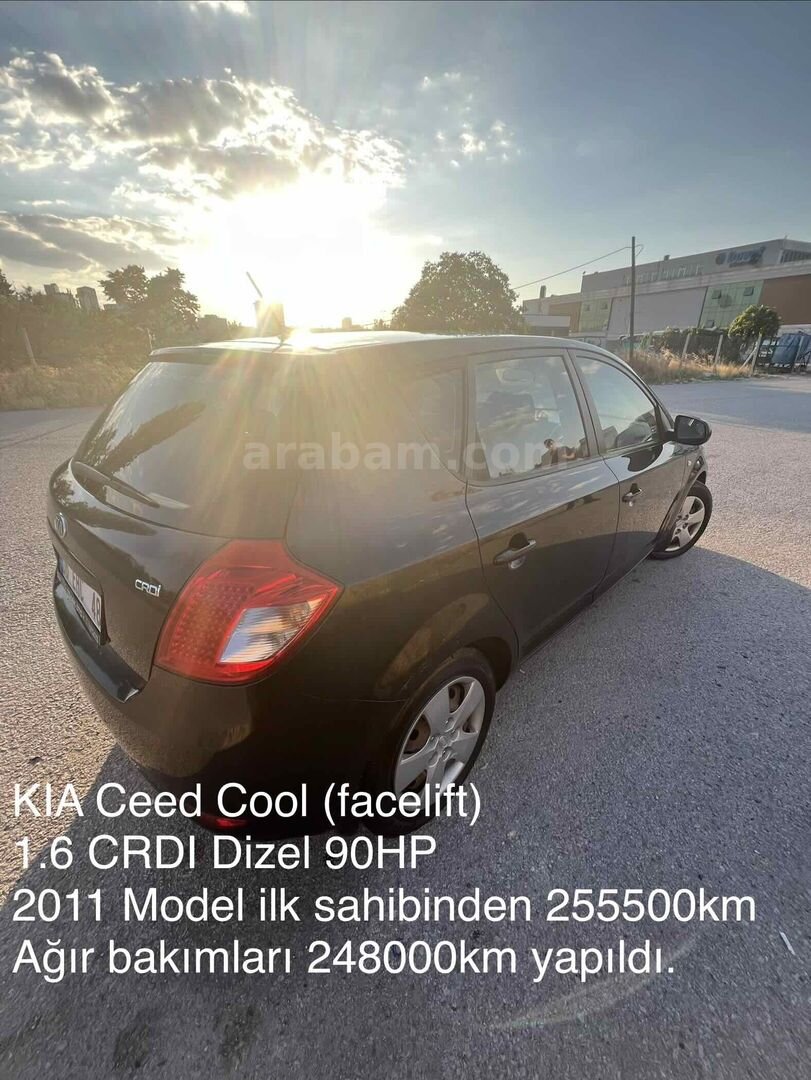 Sahibinden Kia Ceed 1.6 CRDi Cool 2011 Model Ankara 255.500 km Siyah 1