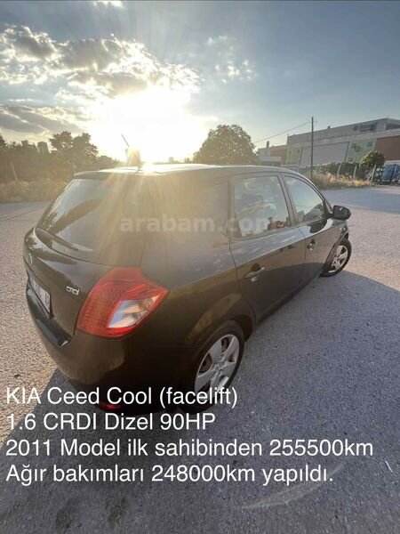 Sahibinden Kia Ceed 1.6 CRDi Cool 2011 Model Ankara 255.500 km Siyah 1