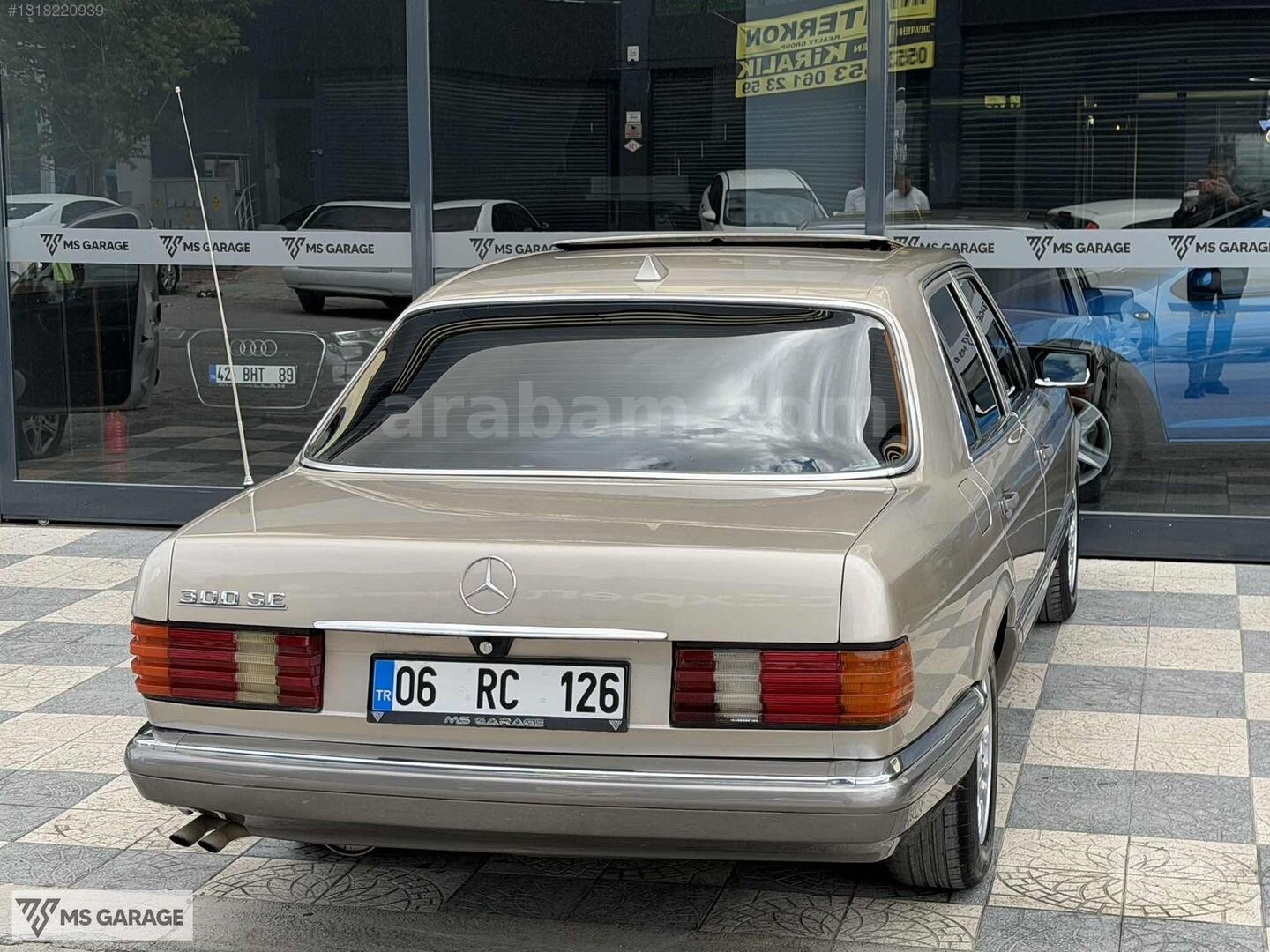 1985 MODEL KOLLEKSİYONLUK MERCEDES 300SE KLİMA-SANRUF-ISITMA 5