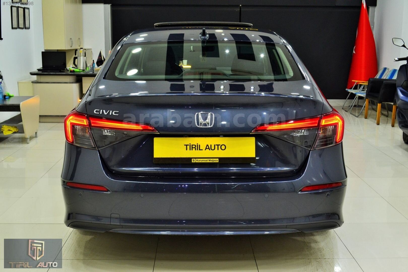 TİRİL AUTO 2022 HONDA CİVİC/ECO ELEGANCE/1.5VTEC/BOYASIZ/HATASIZ 7