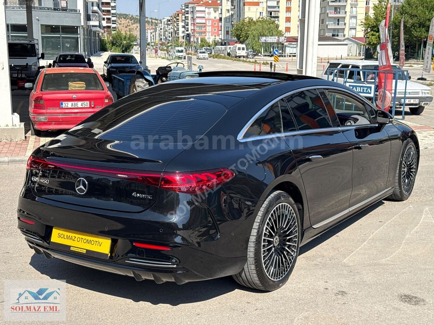 Galeriden Mercedes - Benz EQS 450+ 2024 Model Isparta 37.000 km Siyah 3