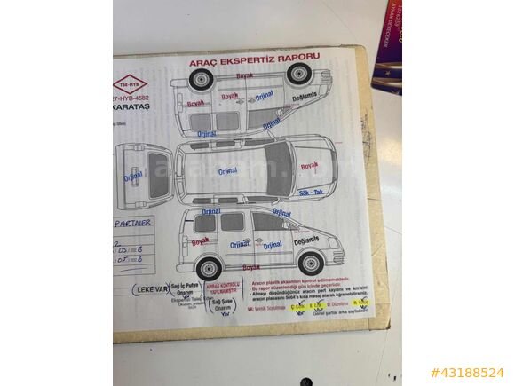 Galeriden Peugeot Partner 1.6 HDI Premium Pack 2011 Model